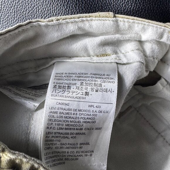 Levi’s Men’s Slim Fit Stretch Khaki Pants Tan Jeans W32 L34 - Picture 9 of 13